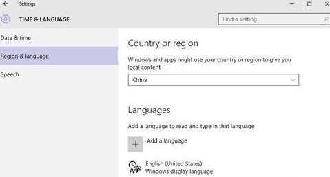 Win10怎么才能将英文语言改为中文语言