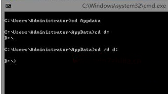 win7怎么在cmd中使用cd命令切换文件目录