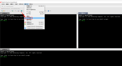 Xshell如何使用水平平铺功能