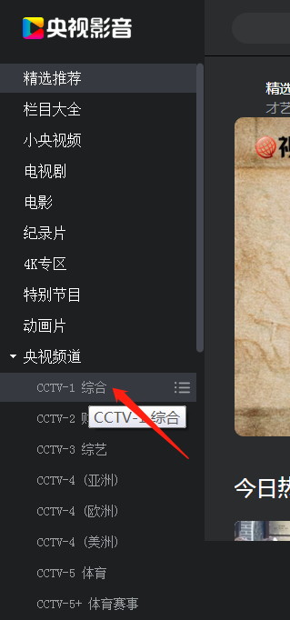 央视影音怎么回看节目