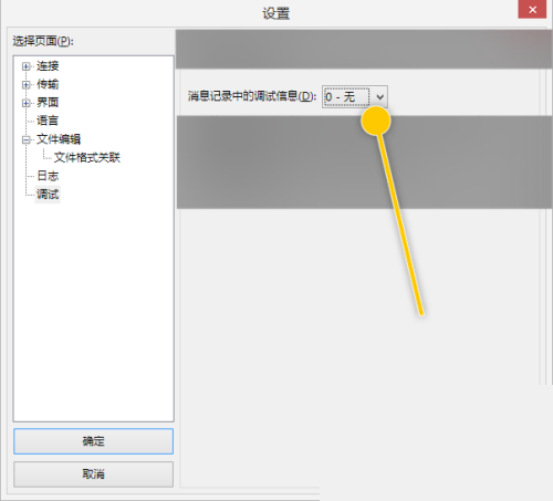FileZilla怎么更改消息记录中的调试信息为详细