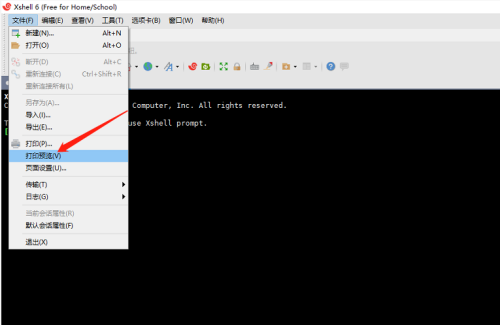 Xshell如何使用打印预览功能
