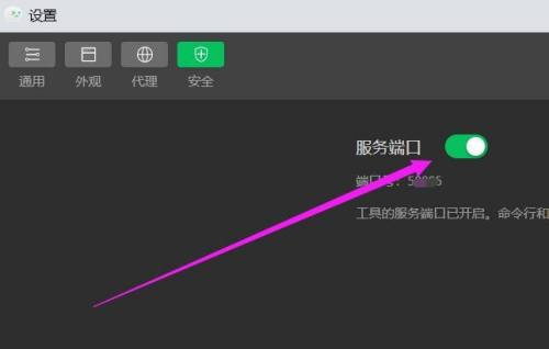 微信开发者工具怎么开启服务端口