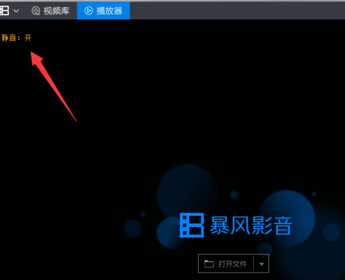 暴风影音怎么打开静音模式