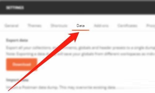 Postman怎么恢复备份数据
