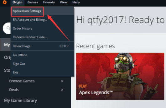 Origin橘子平台怎么更改为中文