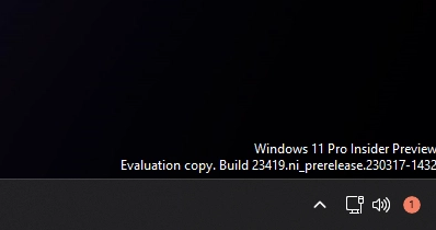 Win11 Build 23419