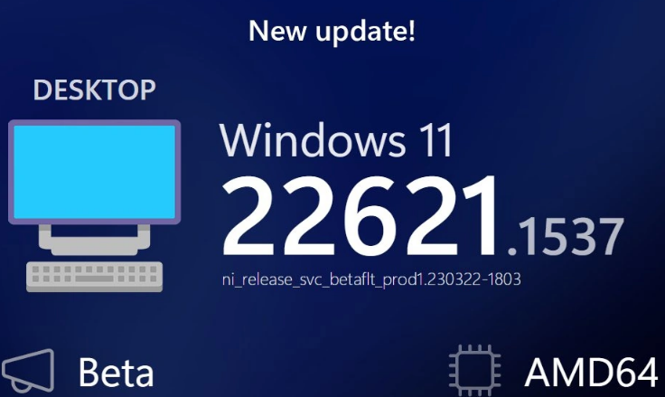 Win11 Build 2262x.1537