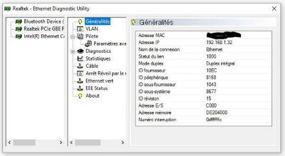 Realtek Ethernet Diagnostic Utilit