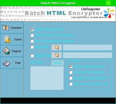 Batch Html Encryptor