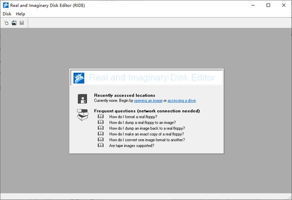 Real and Imaginary Disk Editor